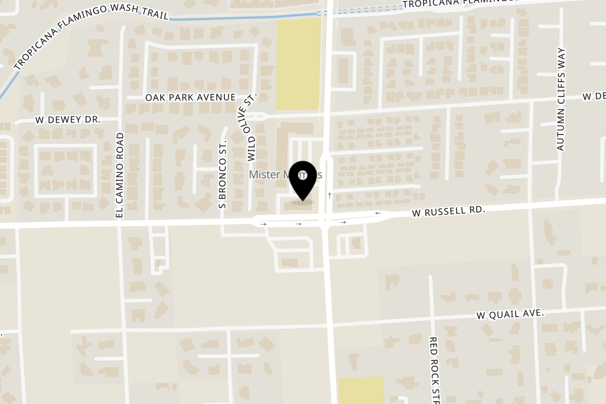Map showing the location of Kase Sake & Sushi on 5697 S Jones Blvd #220 in Las Vegas